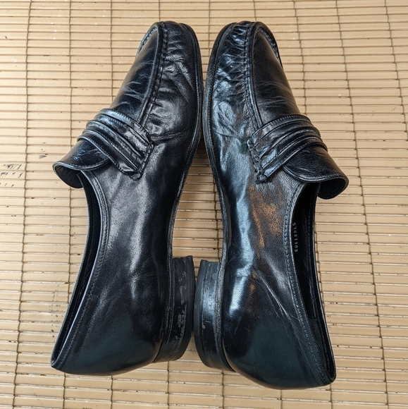 Florsheim Men's Loafer Size 12 EEE Como Black Leather Dress Shoes - Picture 7 of 11